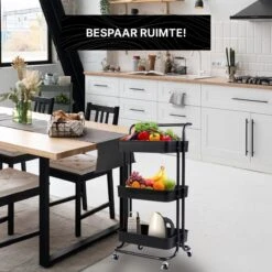 Muntel® Keukentrolley - Verrijdbaar En Vast - Op Wieltjes - Verrijdbaar En Vast - Serveerwagen - 3 Lagen - 87 X 42 X 32 Cm 14 Muntel® Keukentrolley - Verrijdbaar En Vast - Op Wieltjes - Verrijdbaar En Vast - Serveerwagen - 3 Lagen - 87 X 42 X 32 Cm -Thuisopslag 1200x1200 2313