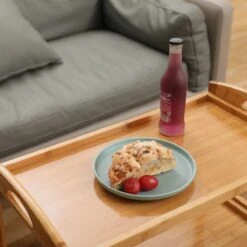 Merkloos Decopatent® Keukentrolley Op Wieltjes - 3 Laags Bamboe Houten Keukenwagen - Serveerwagen Trolley Met 4 Wielen - Keuken Trolley -Thuisopslag 1200x1200 2335