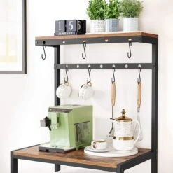 IN.HOMEXL Liftie - Keukentrolley - Keukenkast - Keukenrek Staand - Industrieel - Bruin - Zwart - 60 X 40 X 151 Cm -Thuisopslag 1200x1200 2358