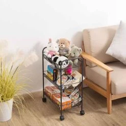 Buxibo Opbergrek 3 Laags Op Wieltjes Met Vakken - Keukentrolley Op Wielen - Badkamer/Keuken/Kamer Opbergrek - Nisrek - 45cmx37cmx63cm - Zwart 20 Buxibo Opbergrek 3 Laags Op Wieltjes Met Vakken - Keukentrolley Op Wielen - Badkamer/Keuken/Kamer Opbergrek - Nisrek - 45cmx37cmx63cm - Zwart -Thuisopslag 1200x1200 2399