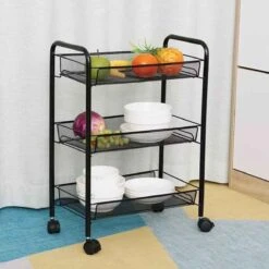Buxibo Opbergrek 3 Laags Op Wieltjes Met Vakken - Keukentrolley Op Wielen - Badkamer/Keuken/Kamer Opbergrek - Nisrek - 45cmx37cmx63cm - Zwart 21 Buxibo Opbergrek 3 Laags Op Wieltjes Met Vakken - Keukentrolley Op Wielen - Badkamer/Keuken/Kamer Opbergrek - Nisrek - 45cmx37cmx63cm - Zwart -Thuisopslag 1200x1200 2400
