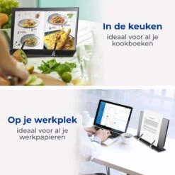 Soothe 7-Traps Verstelbare Boekenstandaard – Kookboekstandaard – Boekenhouder – Tablethouder – Documentenhouder – Zwart Metaal 11 Soothe 7-Traps Verstelbare Boekenstandaard – Kookboekstandaard – Boekenhouder – Tablethouder – Documentenhouder – Zwart Metaal -Thuisopslag 1200x1200 2406