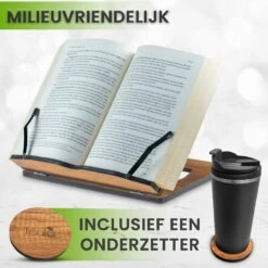 LeafU® Leesboek Standaard - Boekenstandaard - Kookboekstandaard - Tablet Standaard - Boekenhouder - Book Holder - Laptop Standaard - Walnoot -Thuisopslag 1200x1200 2419