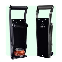 AYOO® Blikjespers Met Ingebouwde Opener - Flessenpers -Zwart - Blikjes Pers - Can Crusher - Cancrusher - Blikkenpers - Blikjes Verkleiner - Inclusief Ophangsysteem - Tot 0.5 Liter - In Vijf Kleuren Verkrijgbaar -Thuisopslag 1200x1200 2458