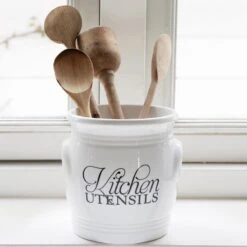 Riviera Maison Keukengerei Houder Lepelhouder - Kitchen Utensils Canister - Wit -Thuisopslag 1200x1200 2460