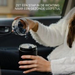 Coninx Yoghurtbeker To Go - Muesli Beker To Go - Lunchbeker - Mueslibeker 640ml (450ml+190ml) - Zwart -Thuisopslag 1200x1200 249