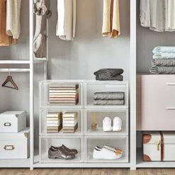 Songmics Schoendozen, Set Van 6 Stapelbare Schoen Organizers - Transparant Plastic - 46, 36 X 28 X 22 Cm 18 Songmics Schoendozen, Set Van 6 Stapelbare Schoen Organizers - Transparant Plastic - 46, 36 X 28 X 22 Cm -Thuisopslag 1200x1200 2509