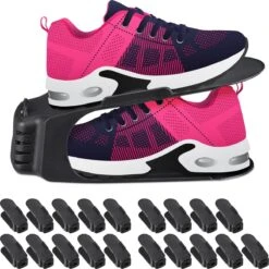 Relaxdays 24 X Schoenen Organizer - Schoenen Opbergsysteem – Schoenenopberger