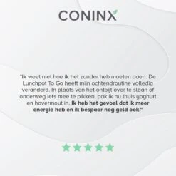 Coninx Yoghurtbeker To Go - Muesli Beker To Go - Lunchbeker - Mueslibeker 640ml (450ml+190ml) - Zwart -Thuisopslag 1200x1200 253