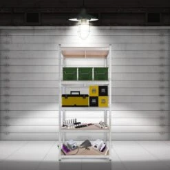 AREBOS Stellingkast - Opbergrek - 5 Planken - 1000 Kg Draagkracht - 90x45x200 Cm - Metaal/MDF - Te Gebruiken Als Werkbank 16 AREBOS Stellingkast - Opbergrek - 5 Planken - 1000 Kg Draagkracht - 90x45x200 Cm - Metaal/MDF - Te Gebruiken Als Werkbank -Thuisopslag 1200x1200 2542