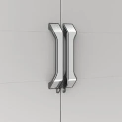 Keter Gear Multipurpose Hoge Kast - 3 Halve Planken - 68x39x182 Cm - Zwart/Grijs -Thuisopslag 1200x1200 2554