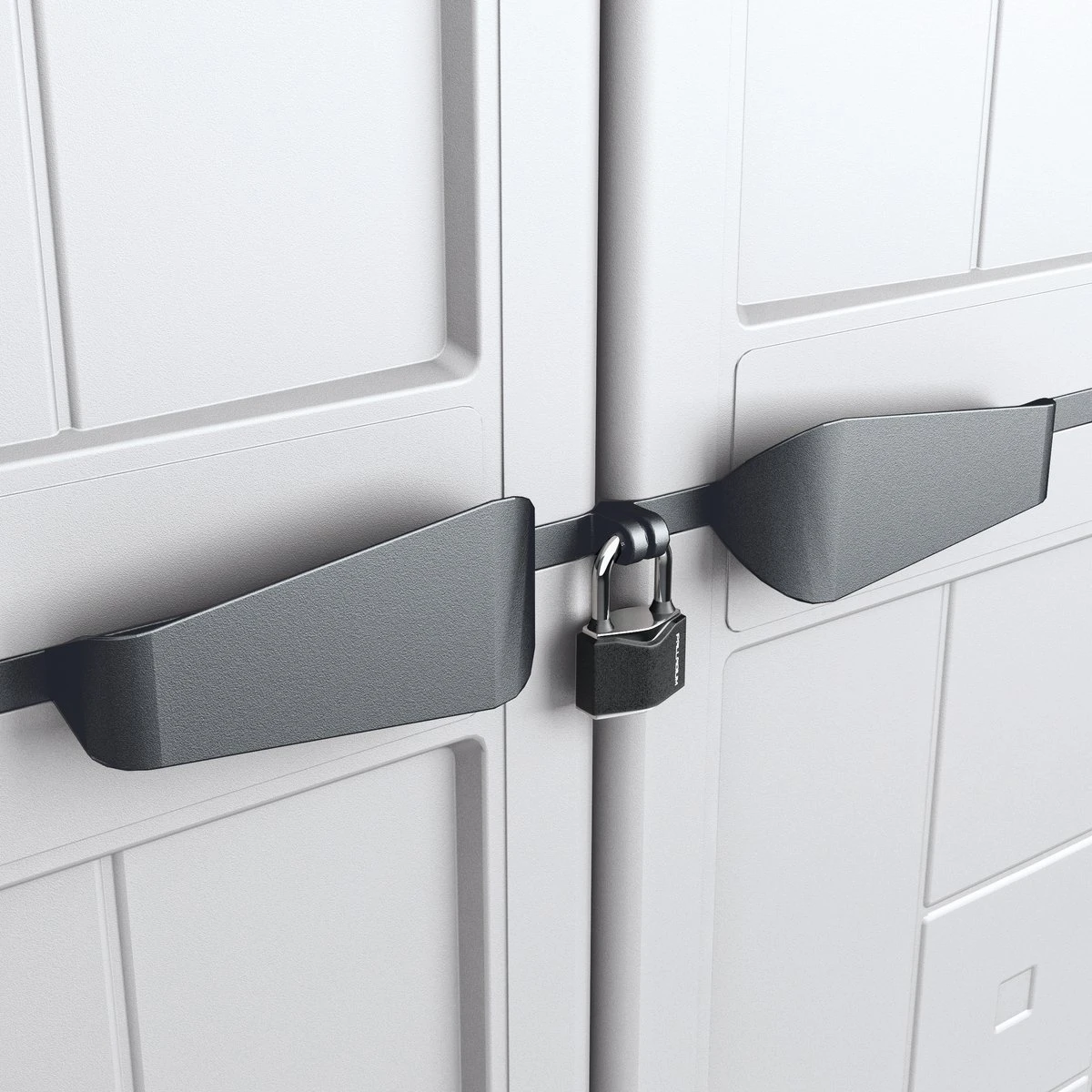 Keter Jolly Hoge Kast - 3 Planken - 68x39x166 Cm - Donker Grijs/zwart 6 Keter Jolly Hoge Kast - 3 Planken - 68x39x166 Cm - Donker Grijs/zwart - Afbeelding 4