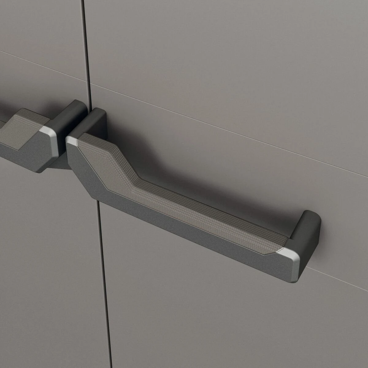 Keter Più Multipurpose Opbergkast - 3 Planken - 39x68x166cm - Donkergrijs/Zwart 7 Keter Più Multipurpose Opbergkast - 3 Planken - 39x68x166cm - Donkergrijs/Zwart - Afbeelding 5