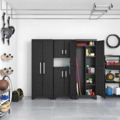 Keter Detroit Lage Opbergkast - Zwart -Thuisopslag 1200x1200 2565