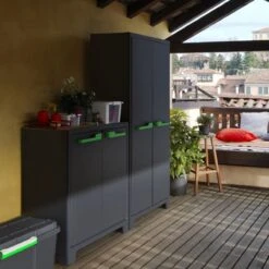 Keter Moby Lage Kast - 2 Planken - 80x44x100 Cm - Antraciet -Thuisopslag 1200x1200 2570