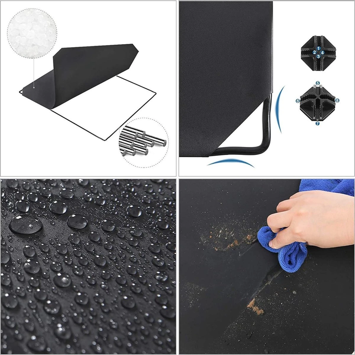 SONGMICS LPC116HS Opbergkast Met 9 Dobbelstenen, Kunststof Kledingkast Met Deuren, Schoenenrek, Opbergen Van Kleding, Schoenen, Speelgoed En Boeken, Steekrek, Eenvoudige Montage, Zwart 5 SONGMICS LPC116HS Opbergkast Met 9 Dobbelstenen, Kunststof Kledingkast Met Deuren, Schoenenrek, Opbergen Van Kleding, Schoenen, Speelgoed En Boeken, Steekrek, Eenvoudige Montage, Zwart - Afbeelding 3