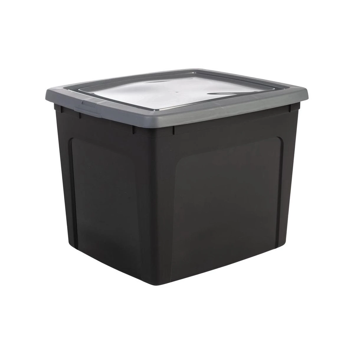 Iris Ohyama Modular Clearbox Opbergbox - 30L - Kunststof - Zwart/Grijs - Set Van 3 6 Iris Ohyama Modular Clearbox Opbergbox - 30L - Kunststof - Zwart/Grijs - Set Van 3 - Afbeelding 4