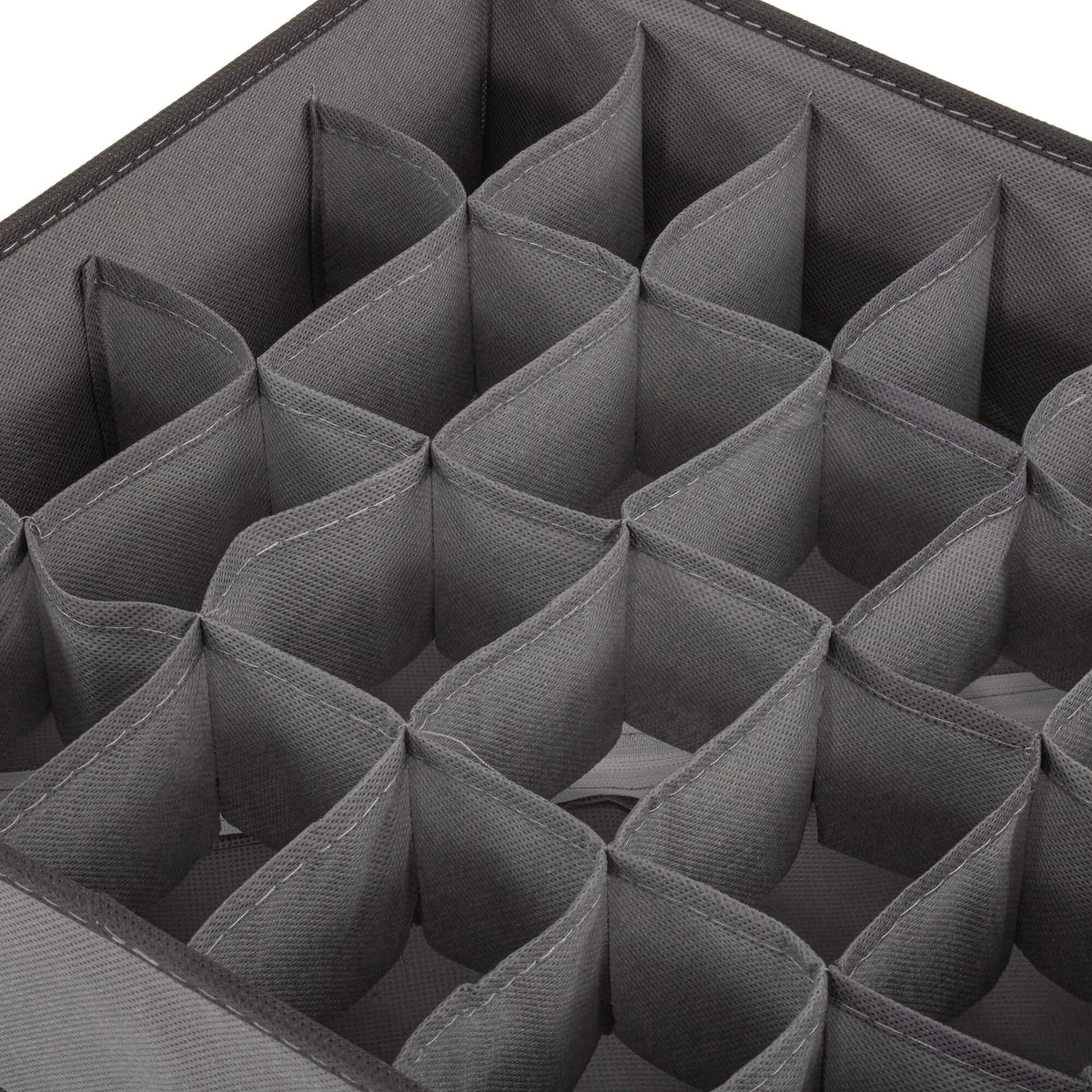 Springos Lade Organizer | Kleding Organizer | Ondergoed Organizer | 24 Vakken | Grijs | 33 X 33 Cm 8 Springos Lade Organizer | Kleding Organizer | Ondergoed Organizer | 24 Vakken | Grijs | 33 X 33 Cm - Afbeelding 6