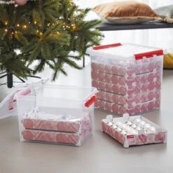 Q-line Kerstballen Opbergbox 22L - Trays Voor 60 Kerstballen - Transparant/rood 16 Q-line Kerstballen Opbergbox 22L - Trays Voor 60 Kerstballen - Transparant/rood -Thuisopslag 1200x1200 2686