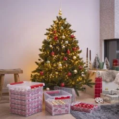 Q-line Kerstballen Opbergbox 22L - Trays Voor 60 Kerstballen - Transparant/rood 20 Q-line Kerstballen Opbergbox 22L - Trays Voor 60 Kerstballen - Transparant/rood -Thuisopslag 1200x1200 2690