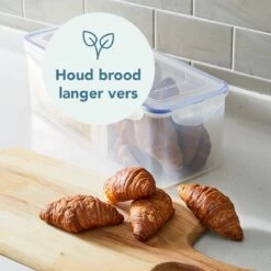 Lock&Lock Vershouddoos Voor Brood - Brooddoos - Broodtrommel - Brood Bewaren - Opbergdoos - Bewaardoos Met Deksel - 100% Luchtdicht - BPA Vrij - 5 Liter - Transparant -Thuisopslag 1200x1200 287
