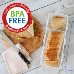 Lock&Lock Vershouddoos Voor Brood - Brooddoos - Broodtrommel - Brood Bewaren - Opbergdoos - Bewaardoos Met Deksel - 100% Luchtdicht - BPA Vrij - 5 Liter - Transparant -Thuisopslag 1200x1200 288