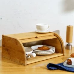 Merkloos Decopatent® Broodtrommel Met Rolluik - Bamboe Houten Brooddoos Met Schuifdeksel - Broodtrommel - Brood Bewaren En Vers Houden 15 Merkloos Decopatent® Broodtrommel Met Rolluik - Bamboe Houten Brooddoos Met Schuifdeksel - Broodtrommel - Brood Bewaren En Vers Houden -Thuisopslag 1200x1200 297