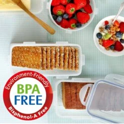 Lock&Lock Vershouddoos - Bewaardoos Met Deksel - Voor Ontbijtkoek Peperkoek En Cake - Cakedoos - 100% Luchtdicht - 2 Liter -Thuisopslag 1200x1200 317