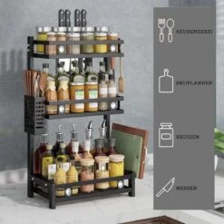 Koflergoods - Kruidenrek - Kruidenrek Staal - 3 Laags - Opbergrek - Keuken Organizer - Roestvrijstaal - Aanrecht Organizer 8 Koflergoods - Kruidenrek - Kruidenrek Staal - 3 Laags - Opbergrek - Keuken Organizer - Roestvrijstaal - Aanrecht Organizer -Thuisopslag 1200x1200 345