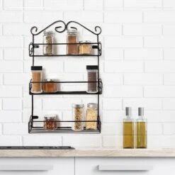 KitchenBrothers Kruidenrek - Staand En Ophangbaar - Voor 21 Potjes - 3 Laags - Metaal 11 KitchenBrothers Kruidenrek - Staand En Ophangbaar - Voor 21 Potjes - 3 Laags - Metaal -Thuisopslag 1200x1200 371