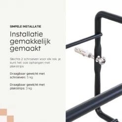 Noswo Kruidenrek Ophangbaar - Voor 24 Kruidenpotjes - 4 Stuks - Keukenrek Hangend - RVS - Zwart -Thuisopslag 1200x1200 391