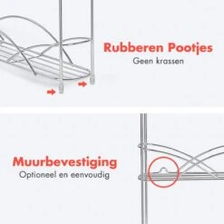 KitchenBrothers Kruidenrek - Staand - Voor 21 Potjes - 3 Laags - Chroom -Thuisopslag 1200x1200 41