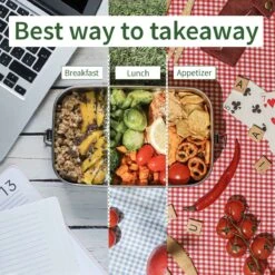 Bamboe Lunch Box 1400 Ml | Broodbox | Ecologisch | Roestvrijstalen Lunchbox | Bentobox No Leak | Smaakloos | Bamboe Grote Broodtrommel | Lunchbox Volwassenen | Lunchbox RVS Bamboe | Bambaw -Thuisopslag 1200x1200 42