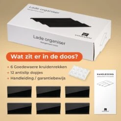 Goedewaere Kruidenrek Lade - 6 Stuks - Keuken Organizers - Keukenlade Organiser - Kruiden Organizer - Uitschuifbaar - Kunststof -Thuisopslag 1200x1200 422