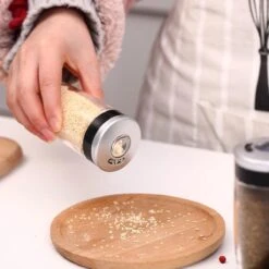 Merkloos Decopatent® Kruidenrek Incl. 16 Glazen Kruiden Potjes - Rvs Strooideksel - Staand Kruiden & Specerijen Rek - Kruidenpotjes Glas -Thuisopslag 1200x1200 449