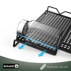 Schutzit - Kruidenrek Lade - Metaal - Zwart - 3 Lagen - Kruiden Organizer Liggend Ladeinzet 14 Schutzit - Kruidenrek Lade - Metaal - Zwart - 3 Lagen - Kruiden Organizer Liggend Ladeinzet -Thuisopslag 1200x1200 456