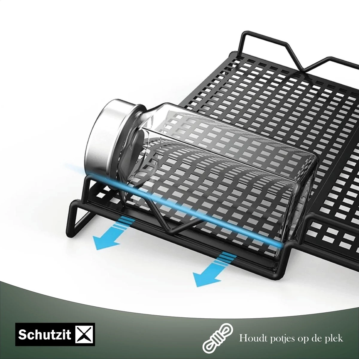 Schutzit - Kruidenrek Lade - Metaal - Zwart - 3 Lagen - Kruiden Organizer Liggend Ladeinzet 7 Schutzit - Kruidenrek Lade - Metaal - Zwart - 3 Lagen - Kruiden Organizer Liggend Ladeinzet - Afbeelding 5