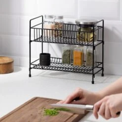 Navaris Stalen Kruidenrekje 2 Etages - Kruidenrek Staand - Rek Voor Kruidenpotjes En Glaasjes - Multifunctionele Organizer Voor Keuken En Badkamer 11 Navaris Stalen Kruidenrekje 2 Etages - Kruidenrek Staand - Rek Voor Kruidenpotjes En Glaasjes - Multifunctionele Organizer Voor Keuken En Badkamer -Thuisopslag 1200x1200 471