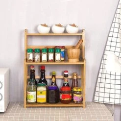 Cellavi Duurzaam Kruidenrek Staand Van Bamboe - Keukenrek Verstelbaar - Keuken Accessoires - Stevige Constructie - Multifunctioneel En Waterafstotend -Thuisopslag 1200x1200 477