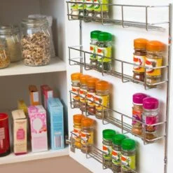 KitchenBrothers Ophangbaar Kruidenrek Voor 32 Kruidenpotjes - Spice Rack – Keuken Rek - Kruiden Organizer - Specerijen Opbergen - 4 Laags - 40 X 6.3 X 50 Cm - RVS 11 KitchenBrothers Ophangbaar Kruidenrek Voor 32 Kruidenpotjes - Spice Rack – Keuken Rek - Kruiden Organizer - Specerijen Opbergen - 4 Laags - 40 X 6.3 X 50 Cm - RVS -Thuisopslag 1200x1200 480