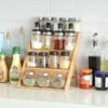 Merkloos Decopatent® Kruidenrekje Staand - Kruidenrek Voor 16 Tot 20 Kruidenpotjes - Hout - 4 Laags -Thuisopslag 1200x1200 486