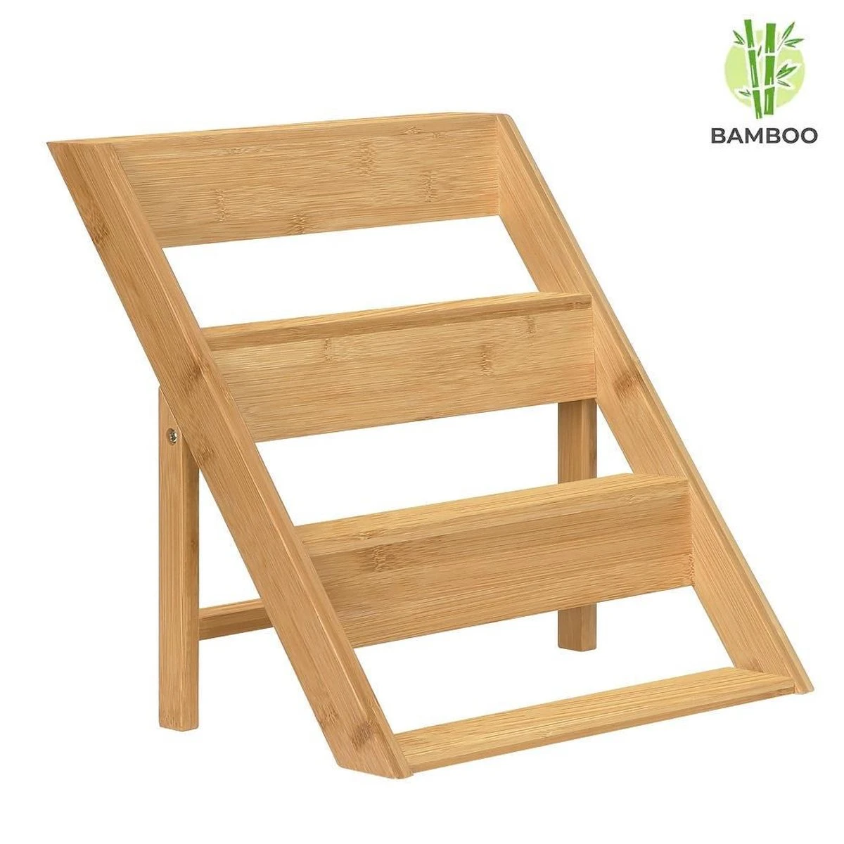 Merkloos Decopatent® Kruidenrekje Staand - Kruidenrek Voor 16 Tot 20 Kruidenpotjes - Hout - 4 Laags 7 Merkloos Decopatent® Kruidenrekje Staand - Kruidenrek Voor 16 Tot 20 Kruidenpotjes - Hout - 4 Laags - Afbeelding 5