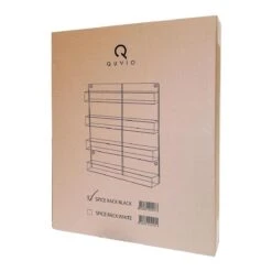 QUVIO Groot Kruidenrek Staal - Ophangbaar - Voor 32 Kruidenpotjes - 4 Laags - Zwart -Thuisopslag 1200x1200 496