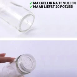 Merkloos Draaibaar Kruidenrek Met 20 Kruidenpotjes - Kruidenrek Staand - Aanrecht Organiser - Glazen Potjes Met Deksel - Inclusief 32 Etiketten En 1 Uitwisbare Stift - Ronde Afwerking - Zwart -Thuisopslag 1200x1200 55