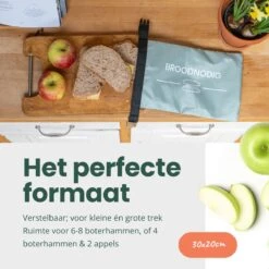 BROODNODIG® - Herbruikbare Boterhamzak - Van 100% Gerecyclede PET-flessen - Ideaal Als Diepvrieszakjes - Lunchzak - Herbruikbaar Boterhamzakje - Foodwrap - Lunchbox - 30x20cm - Pastel Groen 16 BROODNODIG® - Herbruikbare Boterhamzak - Van 100% Gerecyclede PET-flessen - Ideaal Als Diepvrieszakjes - Lunchzak - Herbruikbaar Boterhamzakje - Foodwrap - Lunchbox - 30x20cm - Pastel Groen -Thuisopslag 1200x1200 552