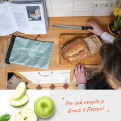 BROODNODIG® - Herbruikbare Boterhamzak - Van 100% Gerecyclede PET-flessen - Ideaal Als Diepvrieszakjes - Lunchzak - Herbruikbaar Boterhamzakje - Foodwrap - Lunchbox - 30x20cm - Pastel Groen 20 BROODNODIG® - Herbruikbare Boterhamzak - Van 100% Gerecyclede PET-flessen - Ideaal Als Diepvrieszakjes - Lunchzak - Herbruikbaar Boterhamzakje - Foodwrap - Lunchbox - 30x20cm - Pastel Groen -Thuisopslag 1200x1200 556