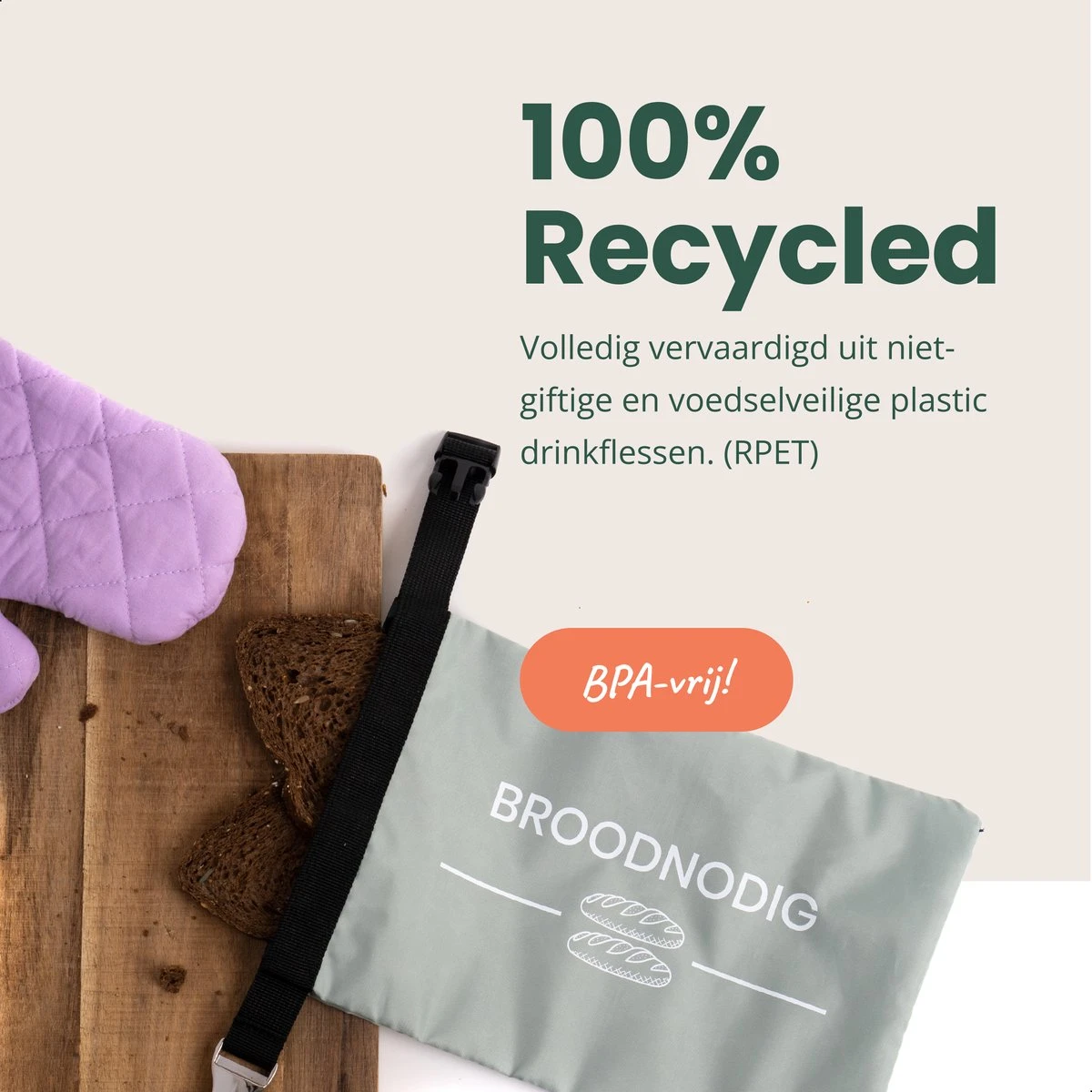 BROODNODIG® - Herbruikbare Boterhamzak - Van 100% Gerecyclede PET-flessen - Ideaal Als Diepvrieszakjes - Lunchzak - Herbruikbaar Boterhamzakje - Foodwrap - Lunchbox - 30x20cm - Pastel Groen 12 BROODNODIG® - Herbruikbare Boterhamzak - Van 100% Gerecyclede PET-flessen - Ideaal Als Diepvrieszakjes - Lunchzak - Herbruikbaar Boterhamzakje - Foodwrap - Lunchbox - 30x20cm - Pastel Groen - Afbeelding 10