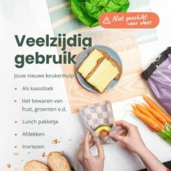 BROODNODIG® - Bijenwas Wraps (Bijenwas Doek) - Set Van 4 - 1S, 2M, 1L - Foodwrap - Beeswax Wraps - Bee Wrap - Beewax - Bijenwasdoek - Zero Waste - Duurzaam Cadeau - Herbruikbaar Boterhamzakje 14 BROODNODIG® - Bijenwas Wraps (Bijenwas Doek) - Set Van 4 - 1S, 2M, 1L - Foodwrap - Beeswax Wraps - Bee Wrap - Beewax - Bijenwasdoek - Zero Waste - Duurzaam Cadeau - Herbruikbaar Boterhamzakje -Thuisopslag 1200x1200 570