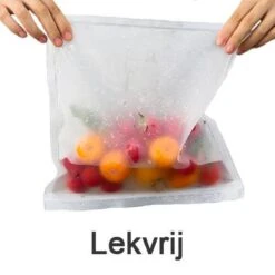 Siliconen Vershoudzakken | Diepvrieszakken | Set Van 10 | Duurzaam | Herbruikbaar Boterhamzakje | Mealprep -Thuisopslag 1200x1200 579