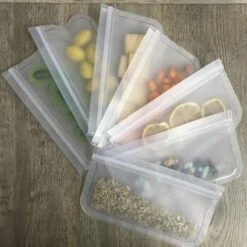 Siliconen Vershoudzakken | Diepvrieszakken | Set Van 10 | Duurzaam | Herbruikbaar Boterhamzakje | Mealprep -Thuisopslag 1200x1200 580